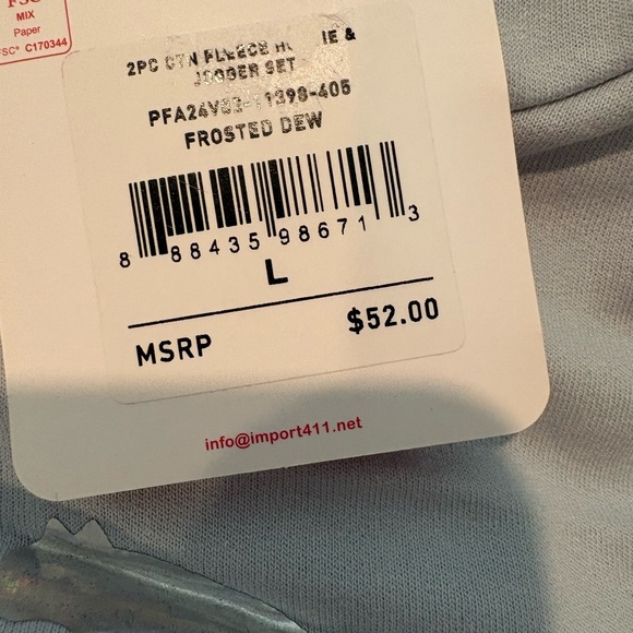 Girls Puma 2PC Hoodie And Pants Set Size L - Picture 4 of 4